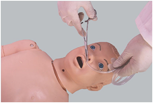 Can the pediatric nasogastric tube model simulate complex situations in real clinical scenarios?